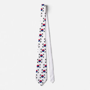 Tie with Flag of South Korea