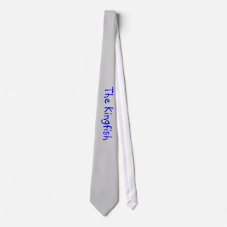 Tie with logo "The Kingfish"