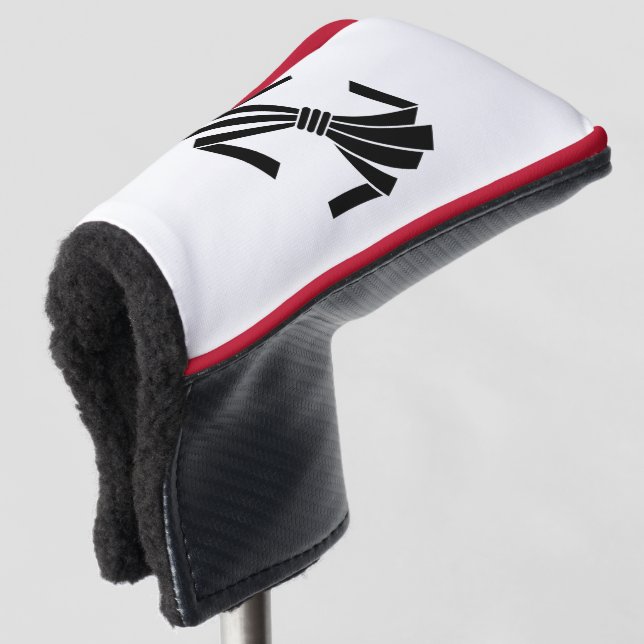 Tied noshi golf head cover (3/4 Front)