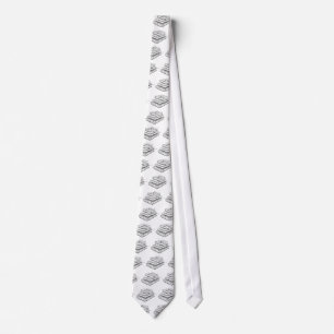 Tied Stacked Books Vintage Sketch Illustration Tie