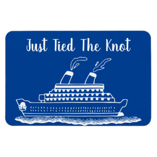 Tied The Knot Honeymoon Wedding Cruise Cabin Door Magnet