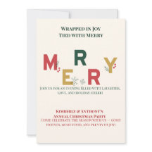 Tied with Merry Christmas Party