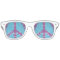 tiedye adult retro party shades peace sign