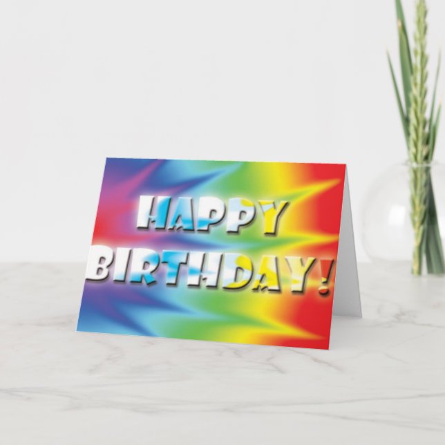 Tiedye birthday card (Front)