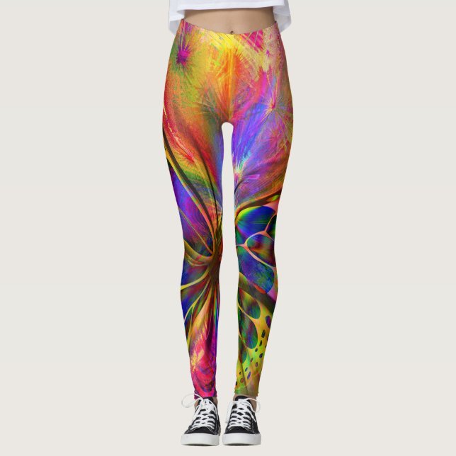 "Tiedye" Butterfly Leggings (Front)