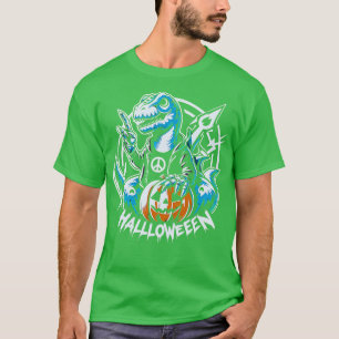 TieDye Dinosaur Hippie Dinosaur Halloween T-Shirt