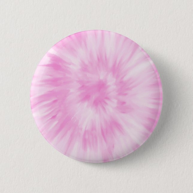 Tiedye Pink Spiral Hippie Tie Dye   6 Cm Round Badge (Front)