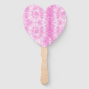 Tiedye Pink Spiral Hippie Tie Dye   Hand Fan