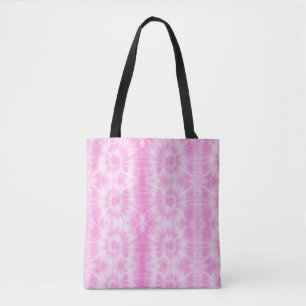 Tiedye Pink Spiral Hippie Tie Dye   Tote Bag