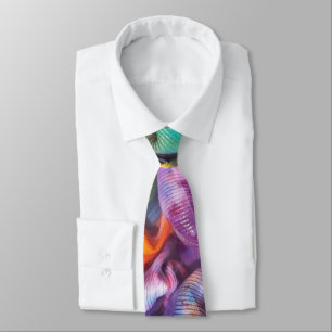 TieDye Rainbow Tie-unique wet look design Tie