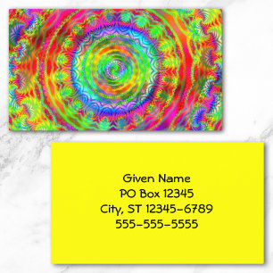 Tiedye Target Business Card