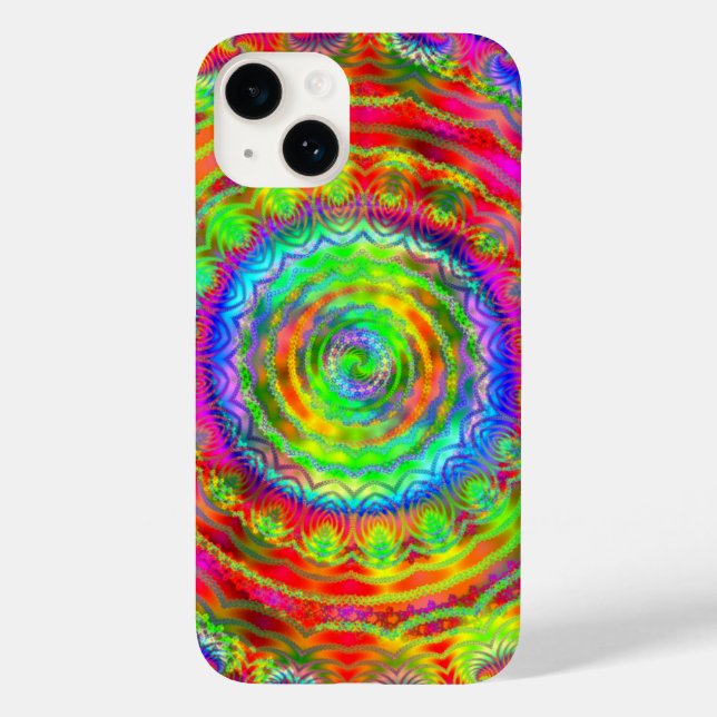 Tiedye Target Case-Mate iPhone Case (Back)