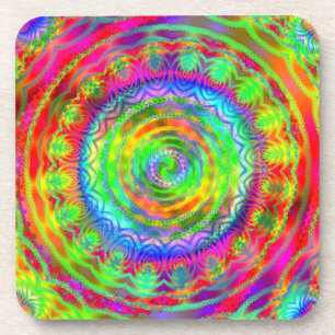 Tiedye Target Coaster