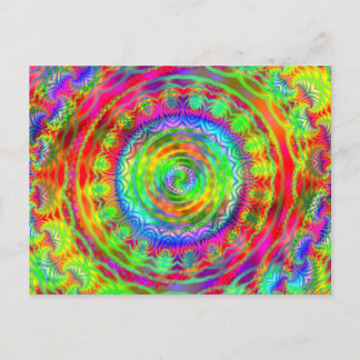 Tiedye Target Postcard
