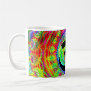 Tiedye Target with Om Symbol Coffee Mug