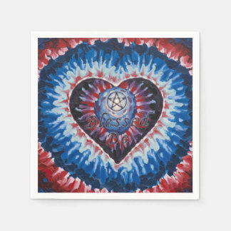 TieDyeHeart Napkin