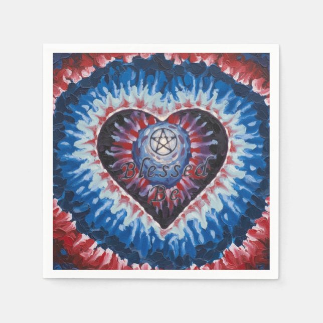 TieDyeHeart Napkin (Front)