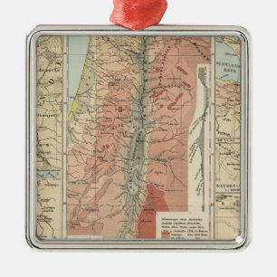 Tieflander Atlas Map Metal Tree Decoration