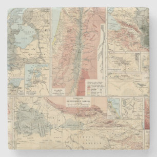 Tieflander Atlas Map Stone Coaster