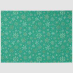 Tiel with Gold Snowflakes Tissue Paper