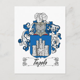 Tiepolo Family Crest Postcard
