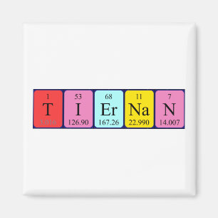 Tiernan periodic table name magnet