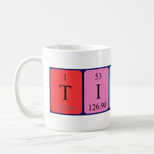 Tiernan periodic table name mug (Left)