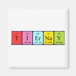 Tiernay periodic table name magnet