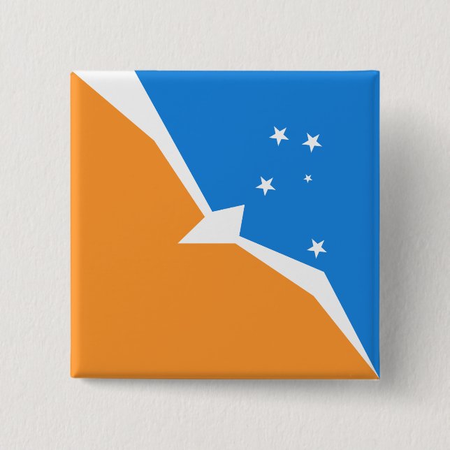 Tierra del Fuego 15 Cm Square Badge (Front)