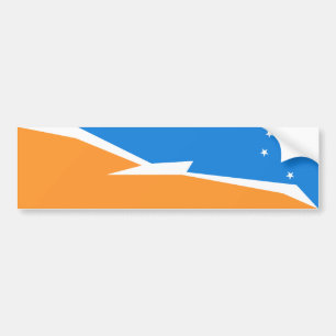 Tierra Del Fuego Flag. Patagonia, Argentina Bumper Sticker