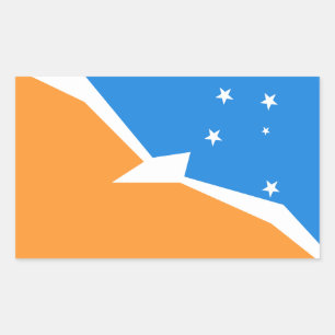 Tierra del Fuego Rectangular Sticker