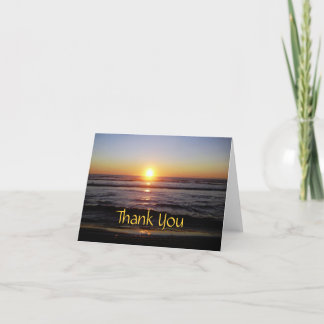 Tierra Del Mar Sunset Thank You Card