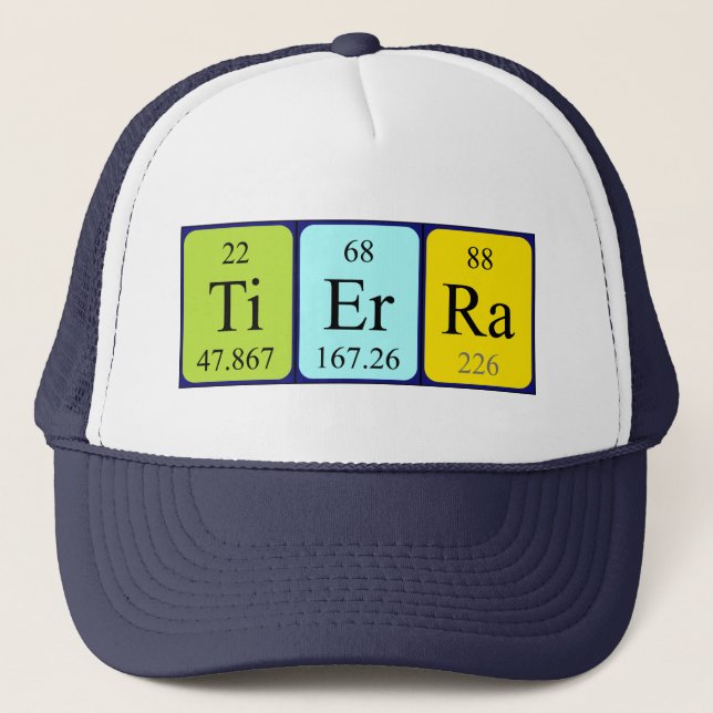Tierra periodic table name hat (Front)