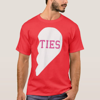 TIES Hearts Besties Best Friends Matching BFF Outf T-Shirt