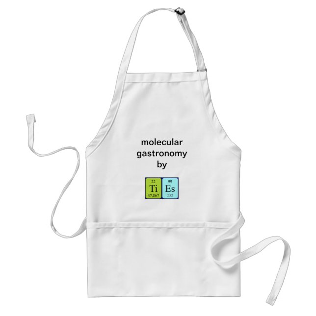 Ties periodic table name apron (Front)