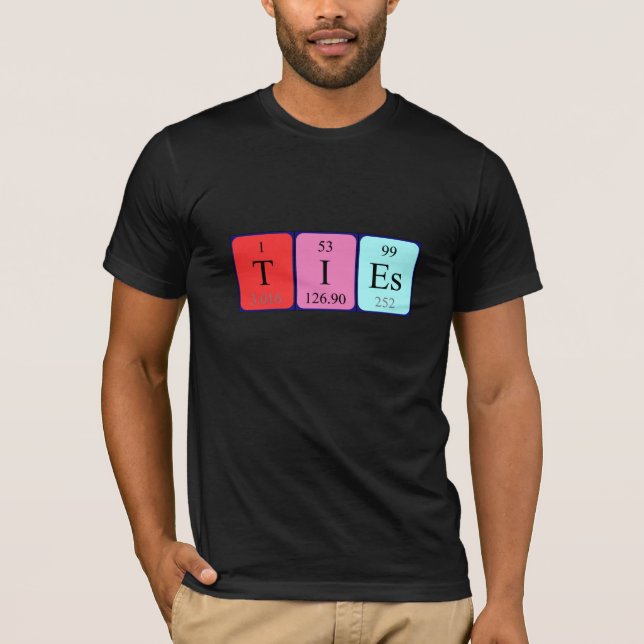 Ties periodic table name shirt (Front)
