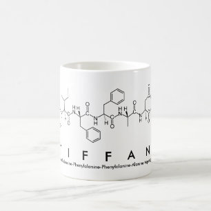 Tiffani peptide name mug