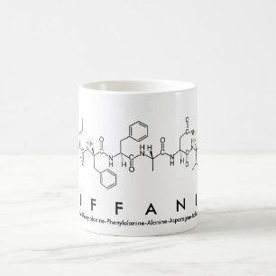 Tiffanie peptide name mug