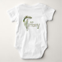 TIFFANY baby back peacock alphabet jumper