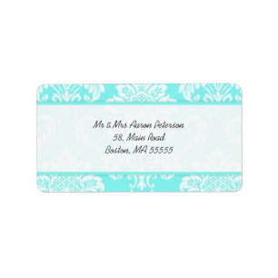 Tiffany Damask Customisable Address Labels