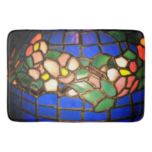 Tiffany Dogwood Stained Glass   Bath Mat