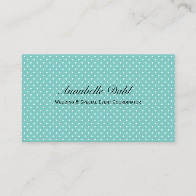 Tiffany Dot Business Card (Front)