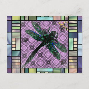 Tiffany Dragonfly Postcard