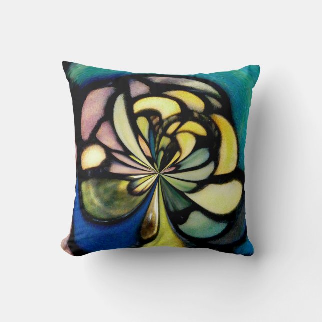 Tiffany Flow American Mojo Throw Pillow (Front)