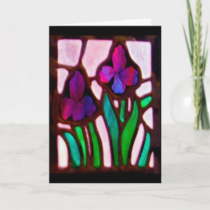 Tiffany Flowers gifts / greetings Card