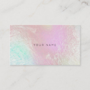 Tiffany Ocean Aqua Pink Metallic Appointment Card