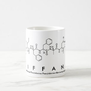 Tiffany peptide name mug
