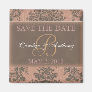 Tiffany Pink Elegant SAVE THE DATE Magnet