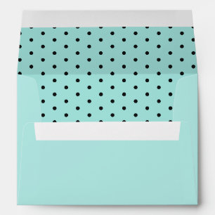 Tiffany Polka Dots Envelope (teal blue)