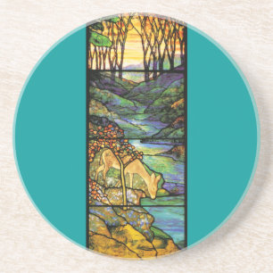 Tiffany Stained Glass Deer Coaster